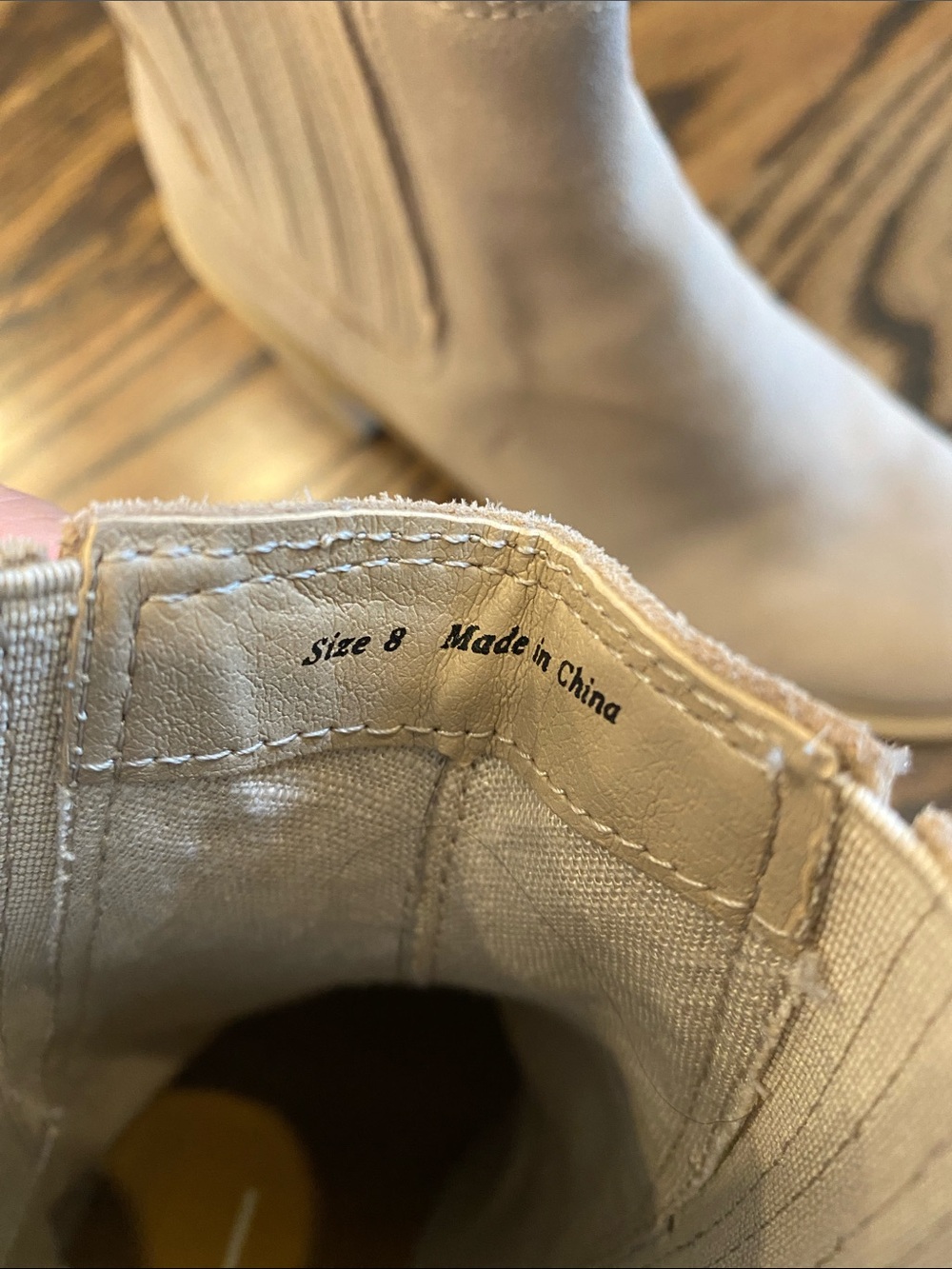 Dolce Vita Beige Suede Platform Ankle Booties - Picture 11 of 11